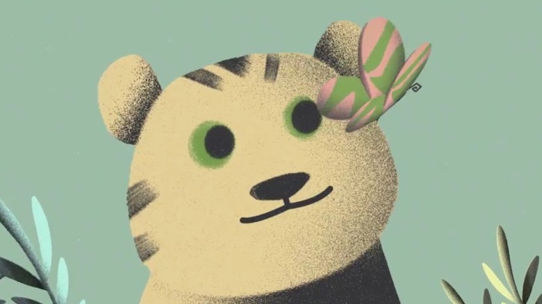 Daniel Tiger illustration with butterfly