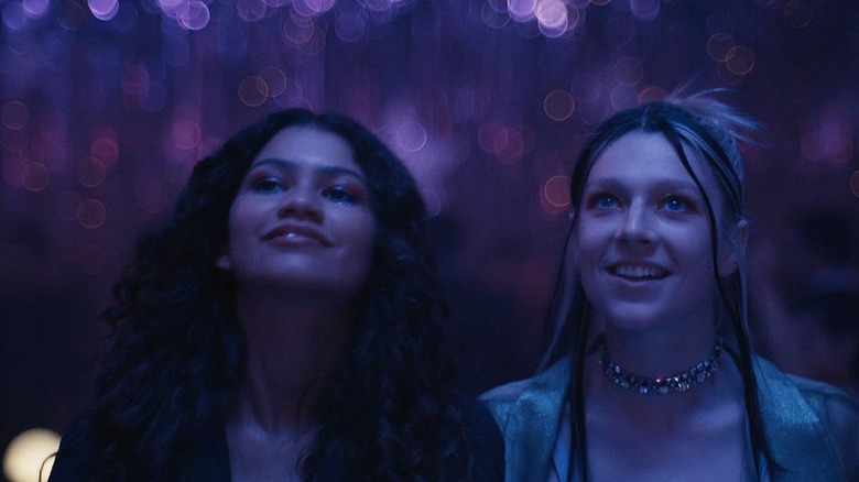 Zendaya glitter Hunter Schafer Euphoria