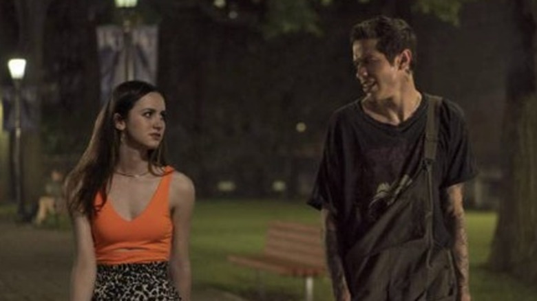 Pete Davidson Maude Apatow walking at night The King of Staten Island