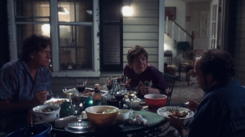 Miles talking to his mother