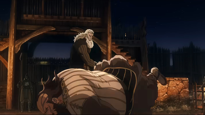 Helm Hammerhand kills Freca with a single punch in The Lord of the Rings: The War of the Rohirrim