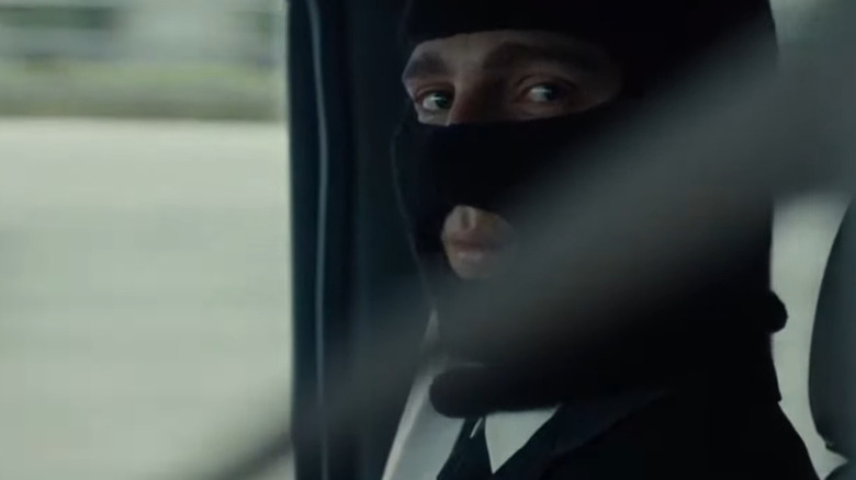 Masked Paul Dano in Okja