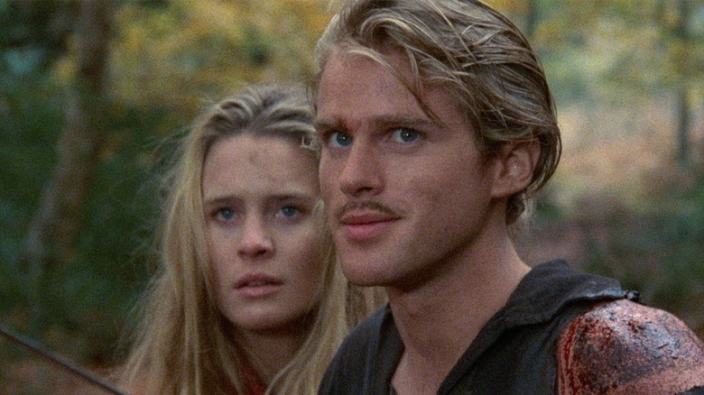 Pirate protecting lady in The Princess Bride