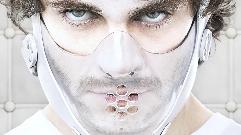 Hannibal season 2 poster showing Will Graham in face mask