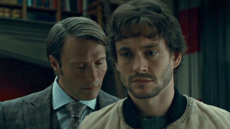 Hannibal - Hannibal Lecter holding Will Graham's head close to his