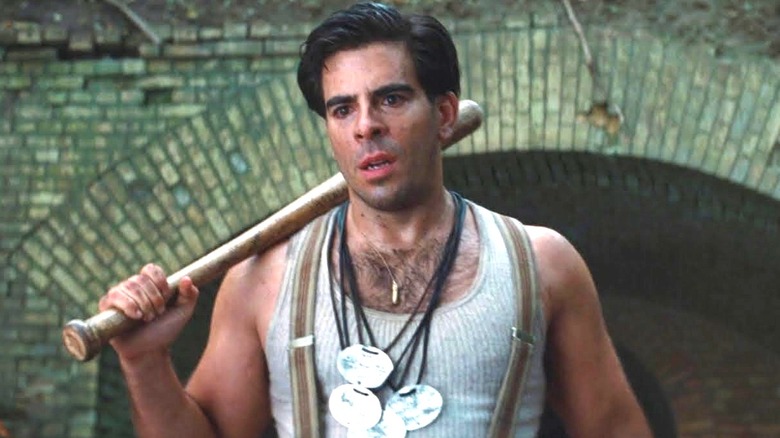 The Bear Jew (Eli Roth) carrying a baseball bat in "Inglourious Basterds."