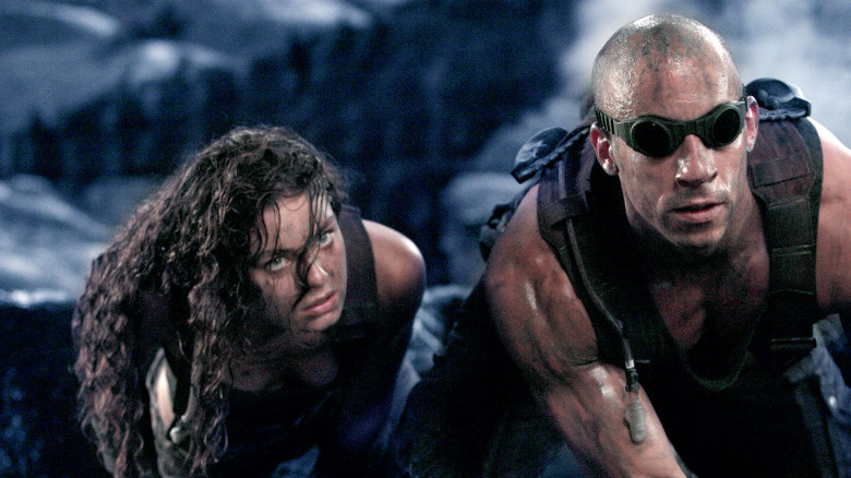 Alexa Davalos and Vin Diesel in The Chronicles of Riddick