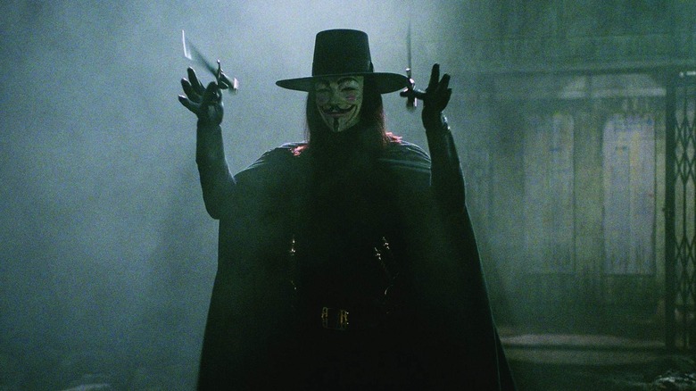 V wielding knives