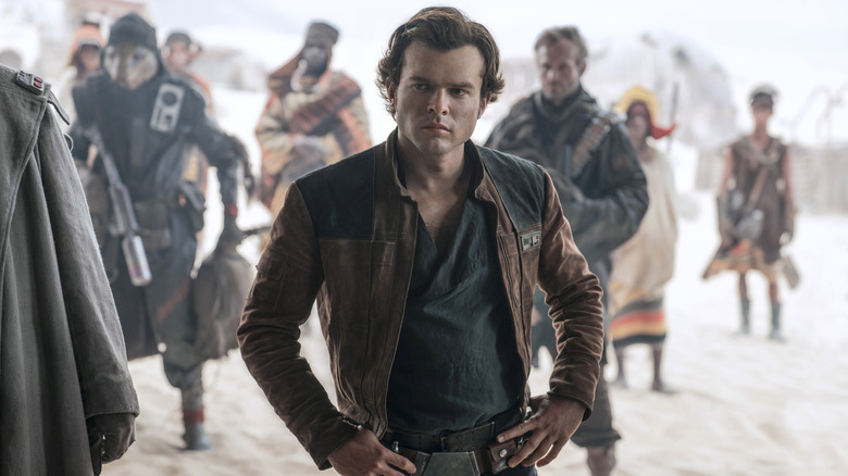 Young Han Solo grimace