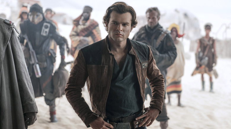 Young Han Solo grimace