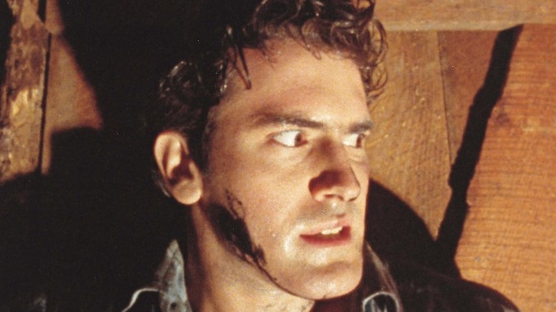 Bruce Campbell wooden door The Evil Dead