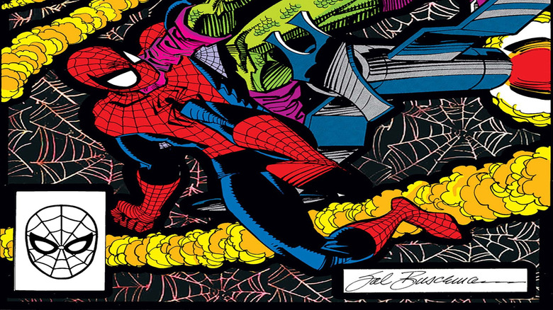 Spider-Man fighting Green Goblin