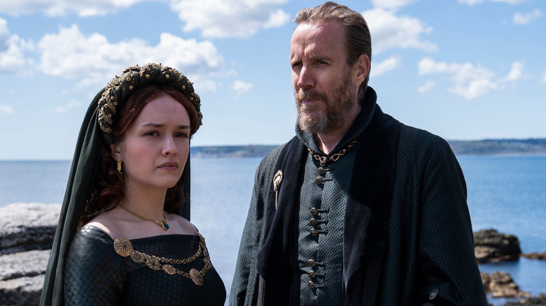 Olivia Cooke and Rhys Ifans in House of the Dragon