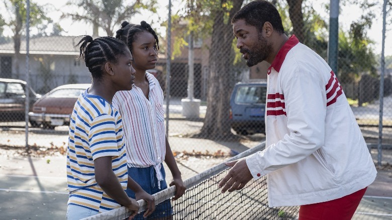 Richard Williams Talks to Daughters in King Richard