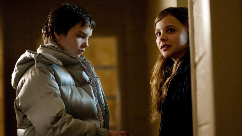 Kodi Smit-McPhee and Chloe Grace Moretz in Let Me In