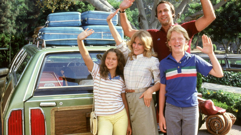 Dana Barron, Beverly D'Angelo, Anthony Michael Hall, and Chevy Chase in Vacation