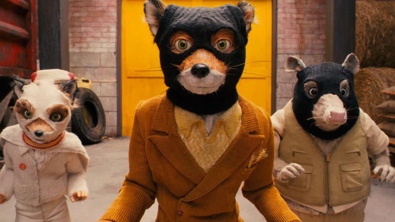 Ash, Mr. Fox, and Badger in Fantastic Mr. Fox