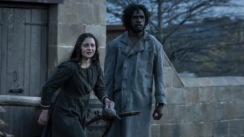 Aisling Franciosi and Baykali Ganambarr in The Nightingale