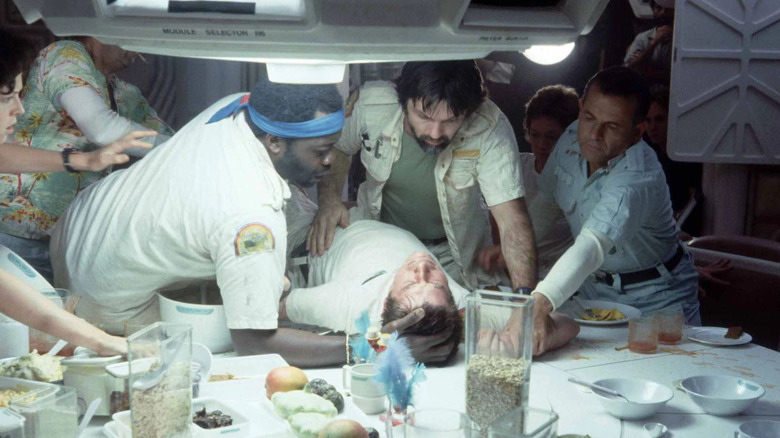 The infamous Alien chestburster scene