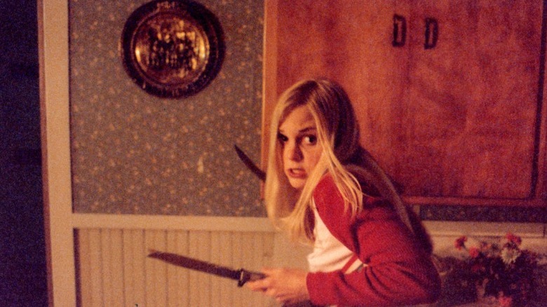 Anna Faris wielding knives Lover's Lane