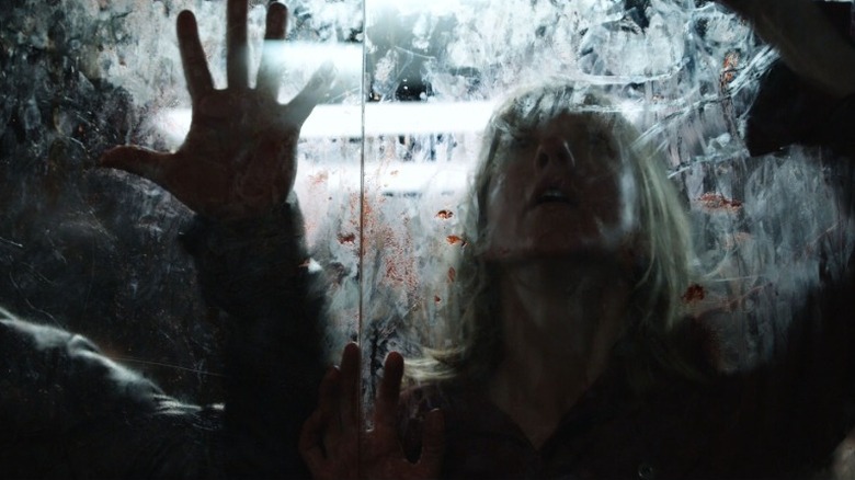 Bloody glass in Pontypool