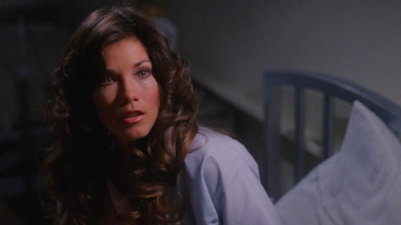 Barbi Benton sits up in bed X-Ray