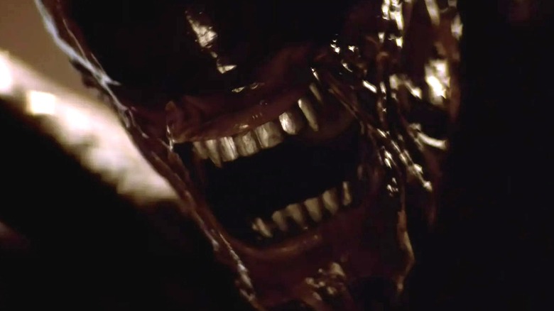A closeup of the creature in ﻿Alien³