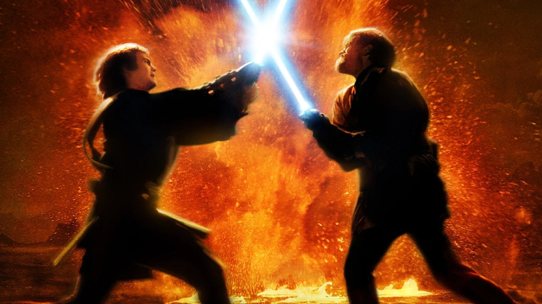 Star Wars Revenge of the Sith Obi-Wan Kenobi Ewan McGregor Anakin Skywalker Hayden Christensen