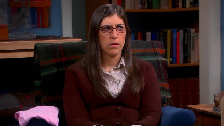 Amy looking confused