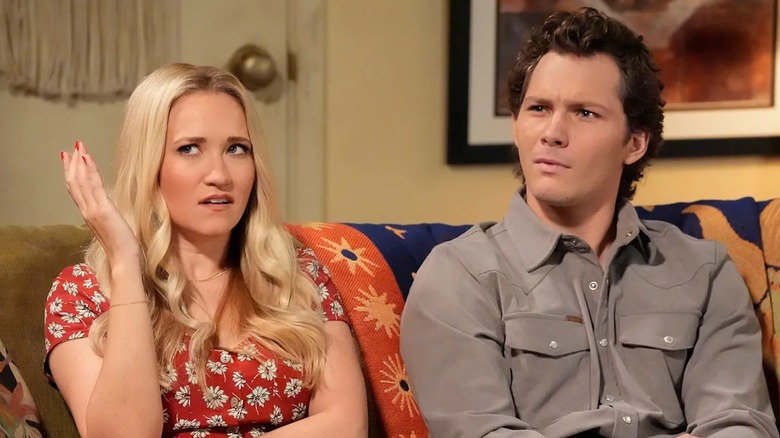 Montana Jordan as Georgie Cooper and Emily Osment as Mandy McAllister