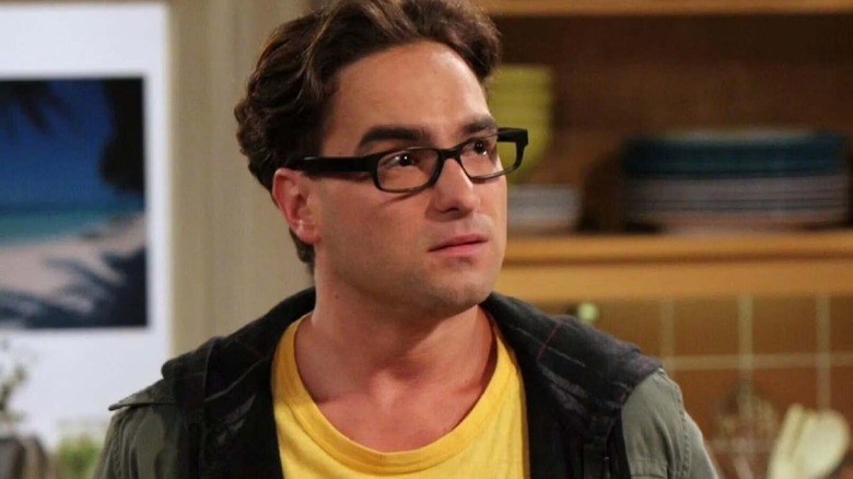Leonard looking worried on 