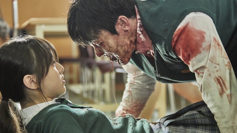 Nam On-jo facing off with a zombie