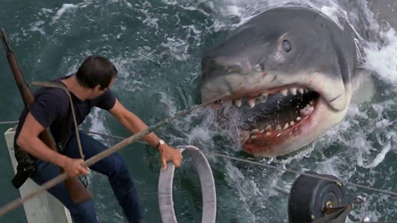 Chief Brody fighting shark