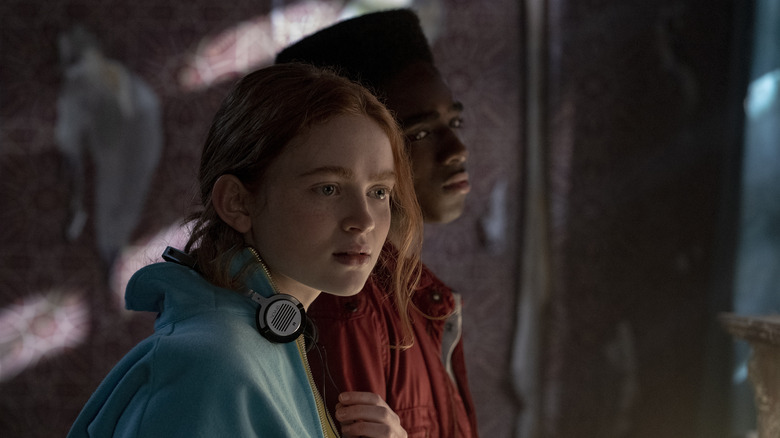 Sadie Sink and Caleb McLaughlin in Stranger Things season 4