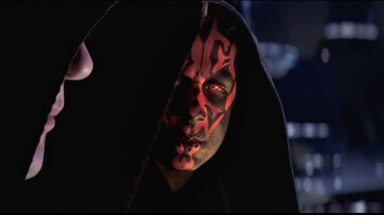 Darth Sidious and his apprentice Maul