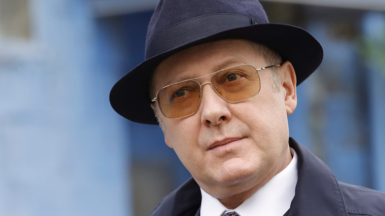 James Spader's Raymond Reddington wearing shades and a hat on The Blacklist