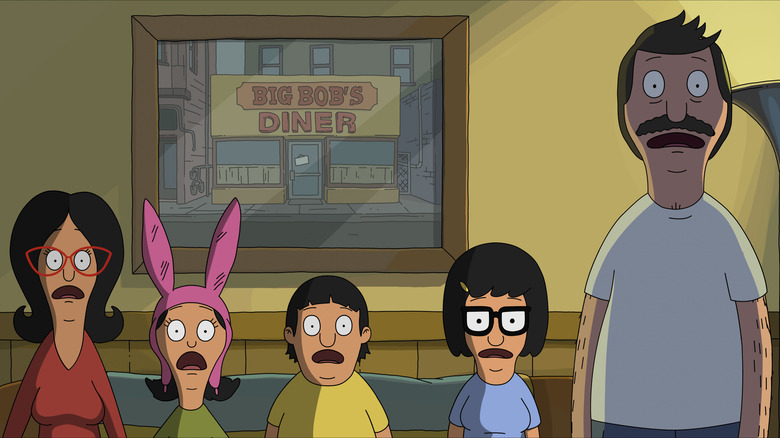 The Belcher family is shocked in The Bob's Burgers Movie