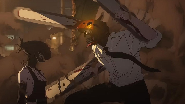 The Bomb Devil facing Denji in Chainsaw Man - The Movie: Reze Arc