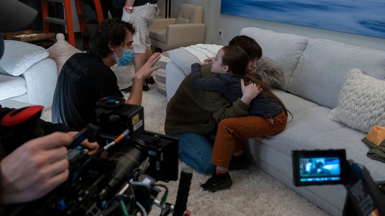 Rob Savage on set of The Boogeyman