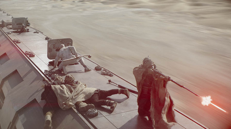 Book of Boba Fett train scene