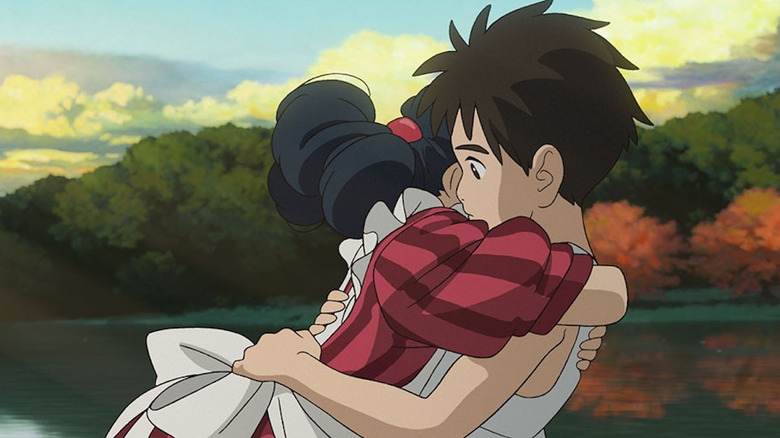 Boy and the Heron hug 