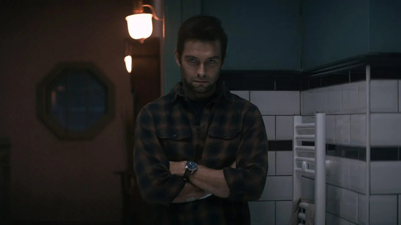 Antony Starr glares menacingly as Mark in Cobweb