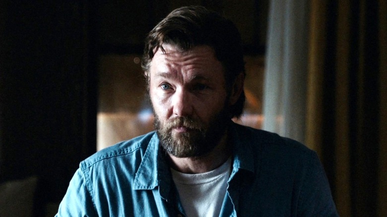 Joel Edgerton beard staring