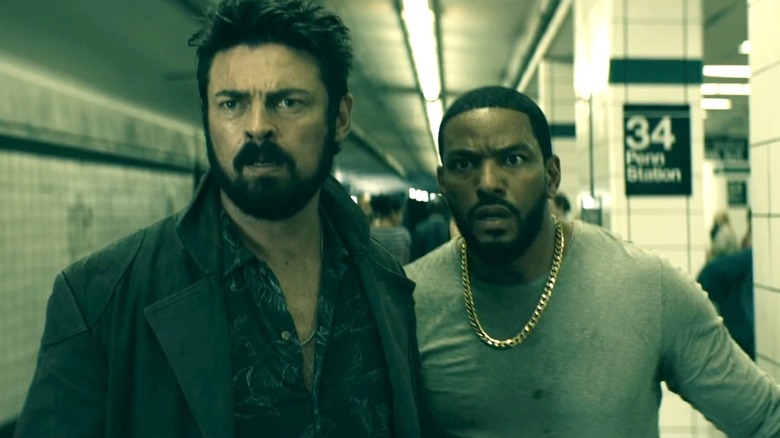 The Boys, Butcher and MM looking for something on the subway