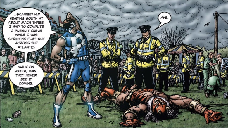 The Boys issue #1 A-Train art by Darick Robertson