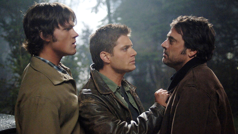 Jensen Ackles, Jared Padalecki and Jeffrey Dean Morgan in Supernatura;