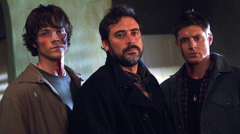 Jensen Ackles, Jared Padalecki and Jeffrey Dean Morgan in Supernatura;