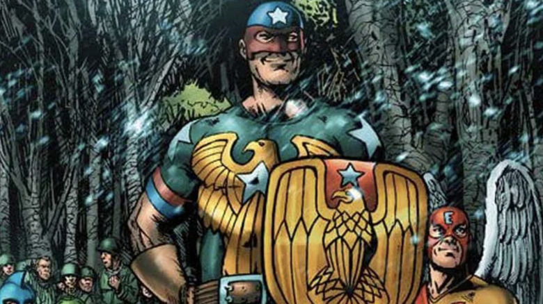 தி பாய்ஸ் காமிக்கில் சோல்ஜர் பாய் மற்றும் ஈகிள் தி ஆர்ச்சர்