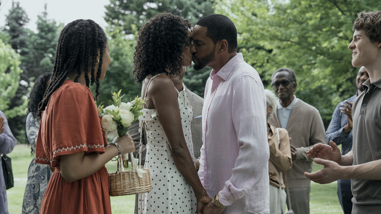 Laz Alonso as Mother's Milk, reunited with his family in The Boys.