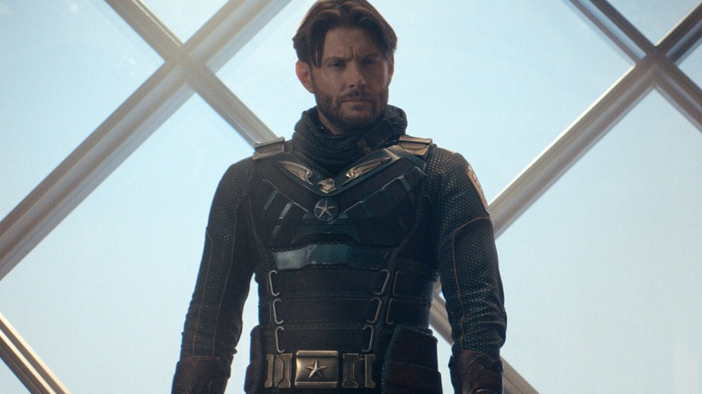 Soldier Boy looks at Homelander with disdain in The Boys